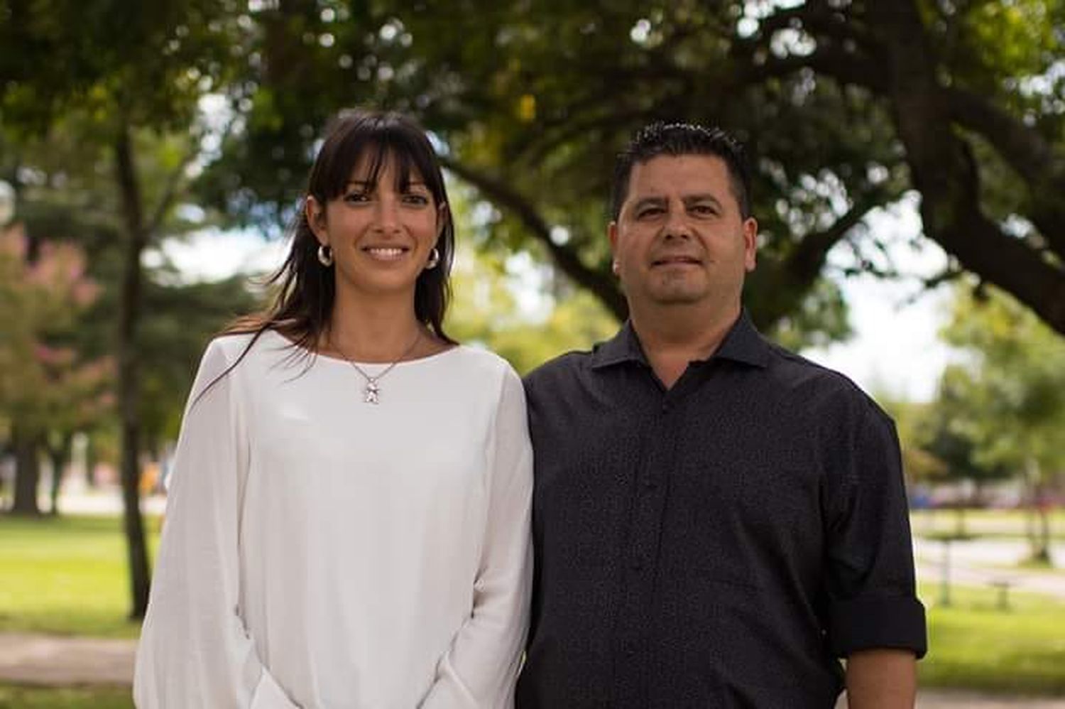 Silvio Garbolino junto a su vice presidenta, Yamila Gallisso