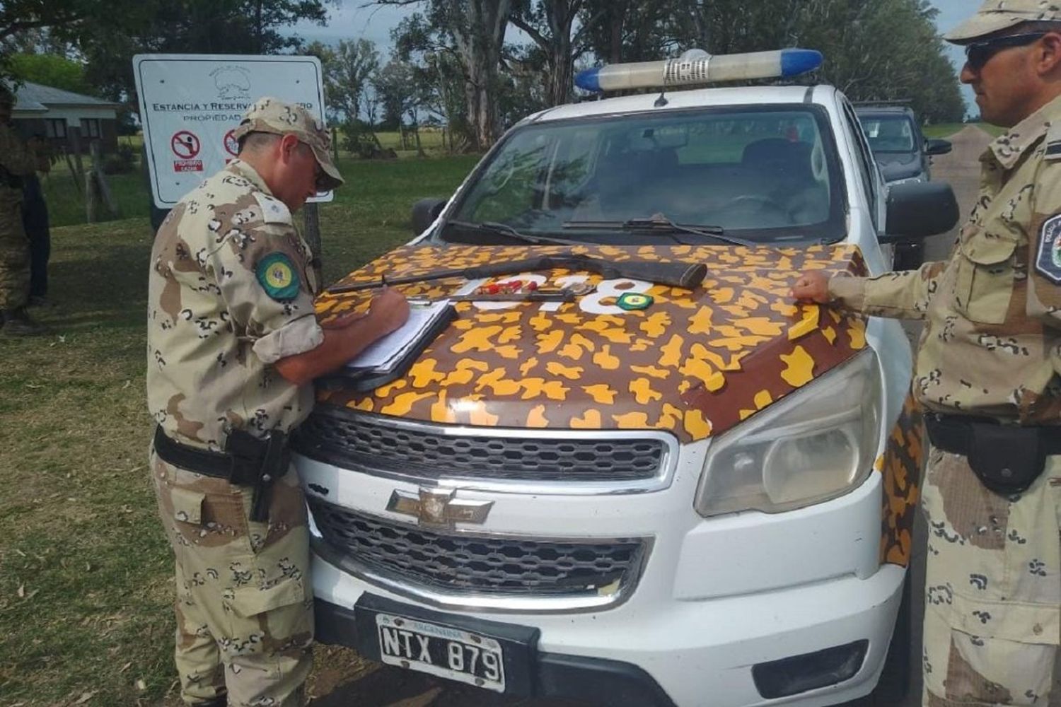 Secuestran un fusil a un cazador furtivo en la reserva natural El Potrero