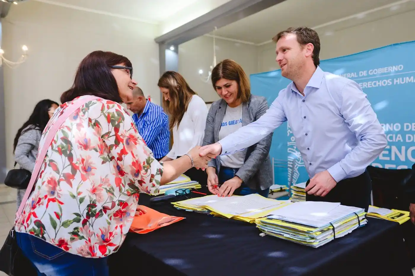 Maximiliano Wesner encabezó el acto en el Club Nuevo Pato.