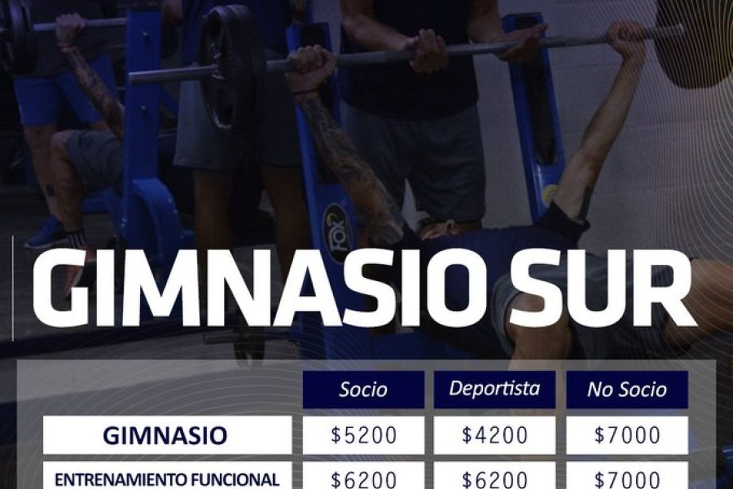 Actividades en el "Gimnasio Sur"