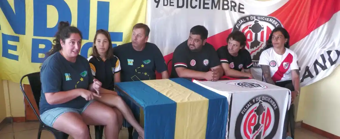 Representantes de las entidades ayer, durante la convocatoria a la colecta solidaria.
