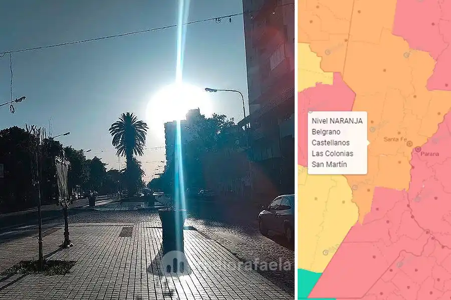 Emitieron un Alerta Naranja por altas temperaturas en Rafaela