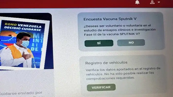 VACUNA RUSA: comienza registro del régimen para VOLUNTARIOS