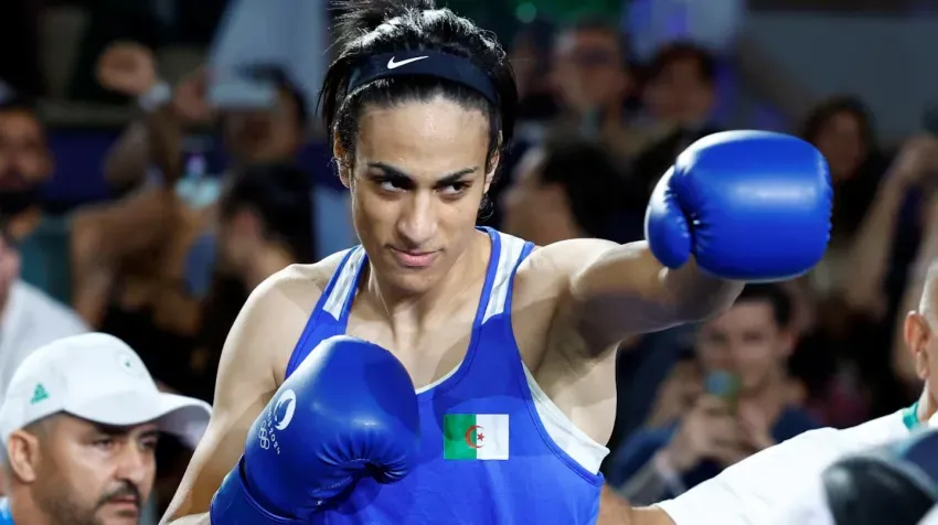 Imane Khelif, la finalista de la categoría hasta 66 kilos.
