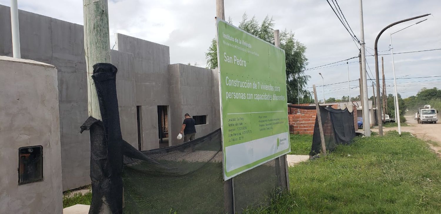 La obra de 7 viviendas para personas con discapacidad sigue parada y esperan pronta reactivación