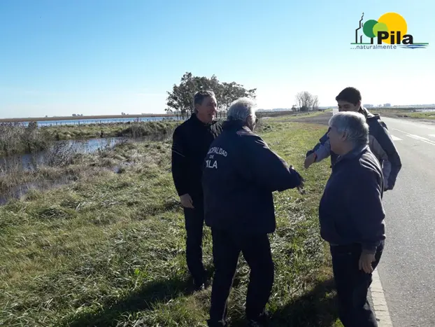 Pila: El Intendente recorre las zonas del distrito afectadas por la situación hídrica