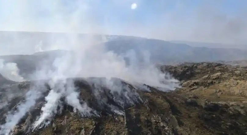 Incendio en la Quebrada del Condorito. (Apn)