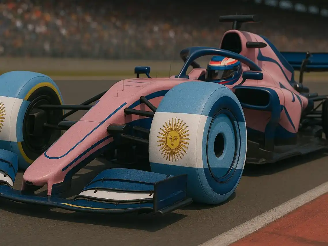 Colapinto lleva la bandera argentina al corazón de la Fórmula 1 y al de millones de fans.