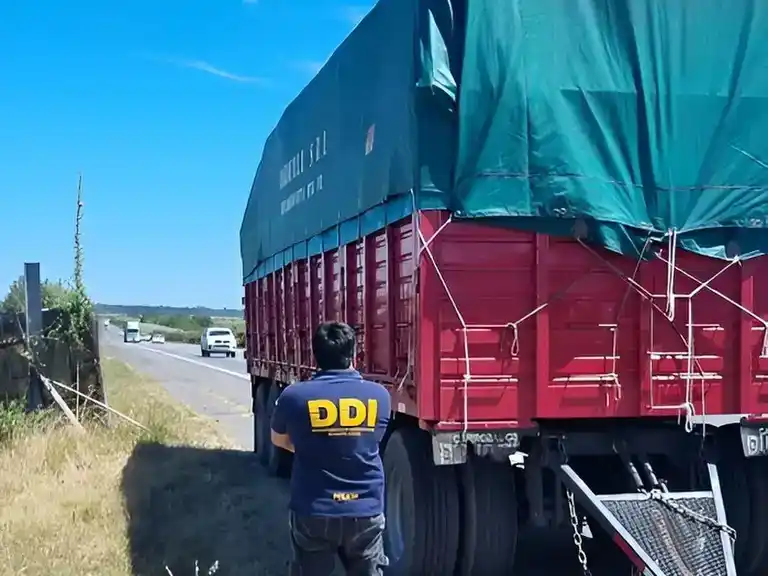 Tras el violento asalto en Río Tala, el acoplado del camión apareció abandonado sobre la ruta 9.