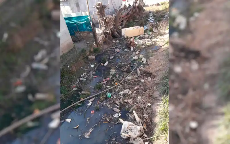 Río Tala: “Que vengan los municipales a limpiar la zanja de Lavalle”