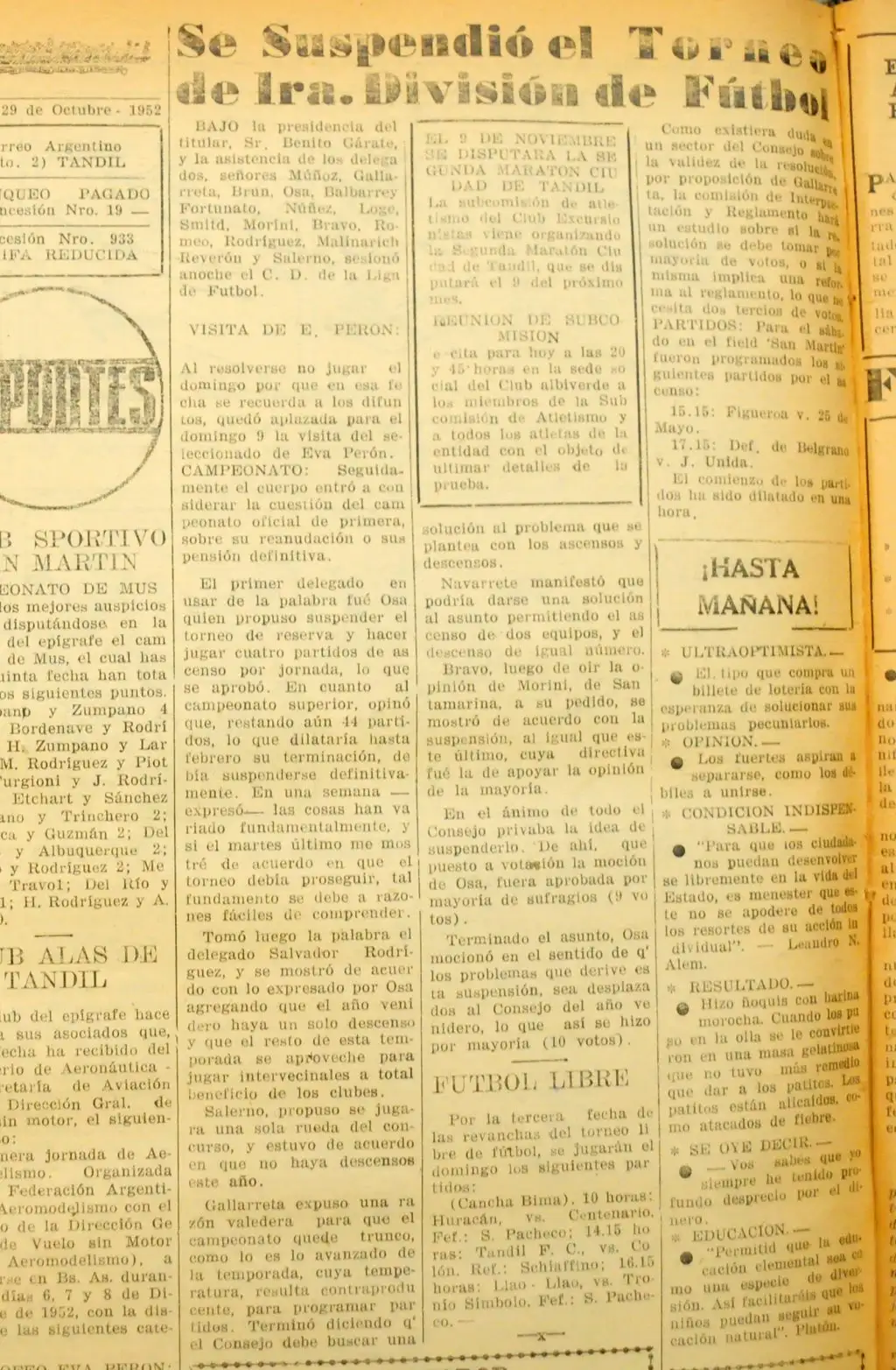 El año que no tuvo campeón