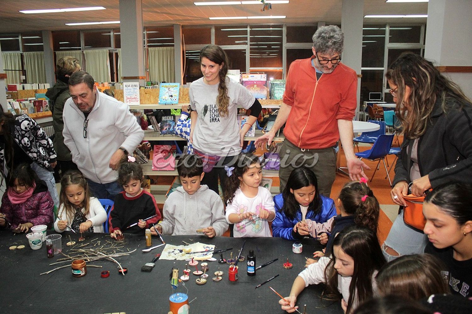 En el Centro Cultural. Los chicos fueron protagonistas de varias actividades