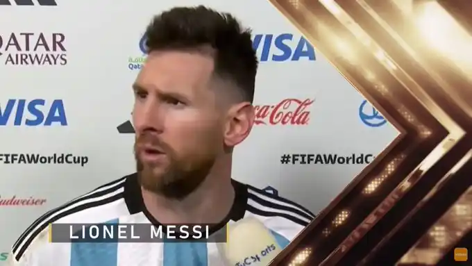 El premio que le faltaba: Messi ganó un Martín Fierro por el video viral de "andá payá, bobo"