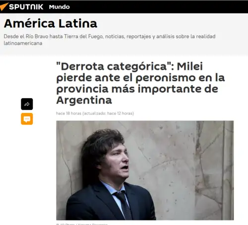 Ecos de la derrota de Milei en la prensa internacional
