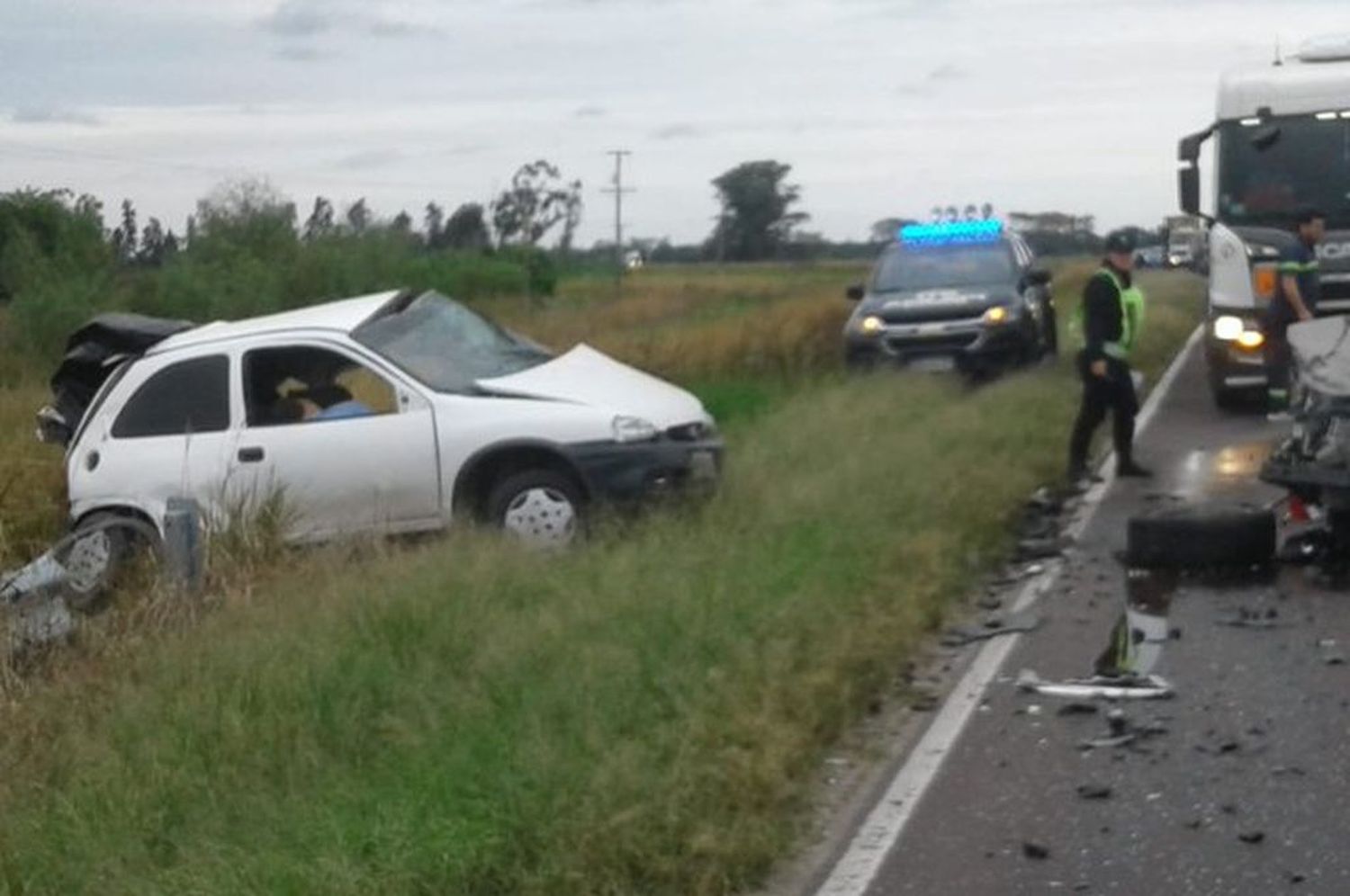 Guadalupe Norte: un muerto y dos heridos tras un accidente en la Ruta Nacional 11