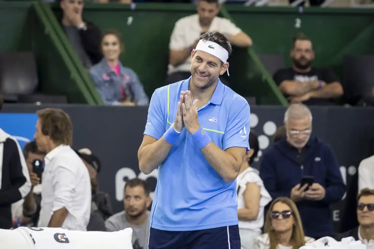 Del Potro disfrutó en Parque Roca.