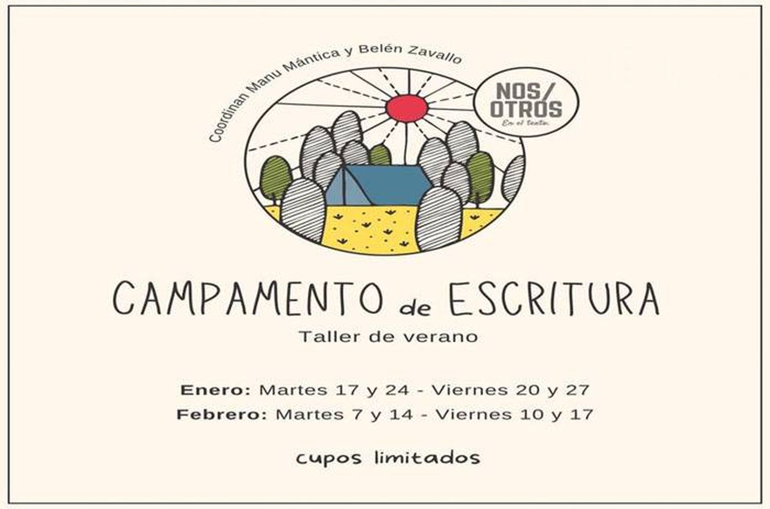 Inscriben para el campamento virtual de escritura 