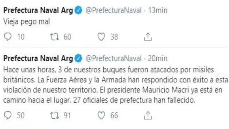 Hackearon el Twitter de la Prefectura Naval y datos secretos de la Policía