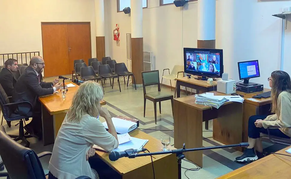 Declararon por teleconferencia