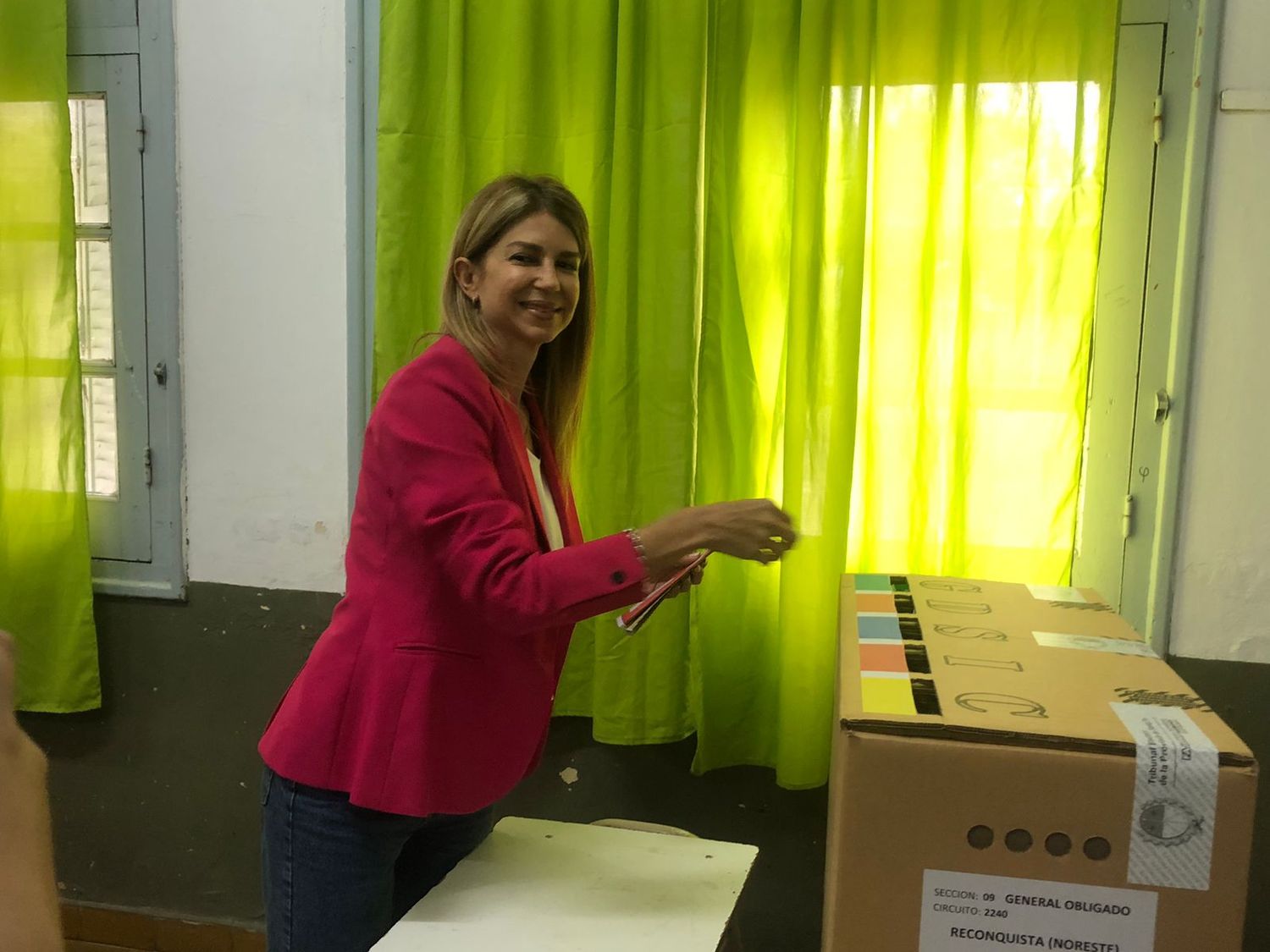Votó Natalia Capparelli: "Hemos puesto el alma en esta campaña", aseguró