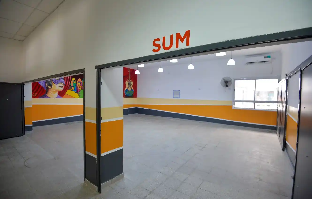 Parte de las ampliaciones en la escuela de Wilde.