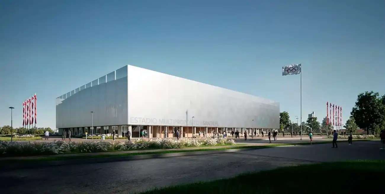 Así será el microestadio del CARD, en Santa Fe.