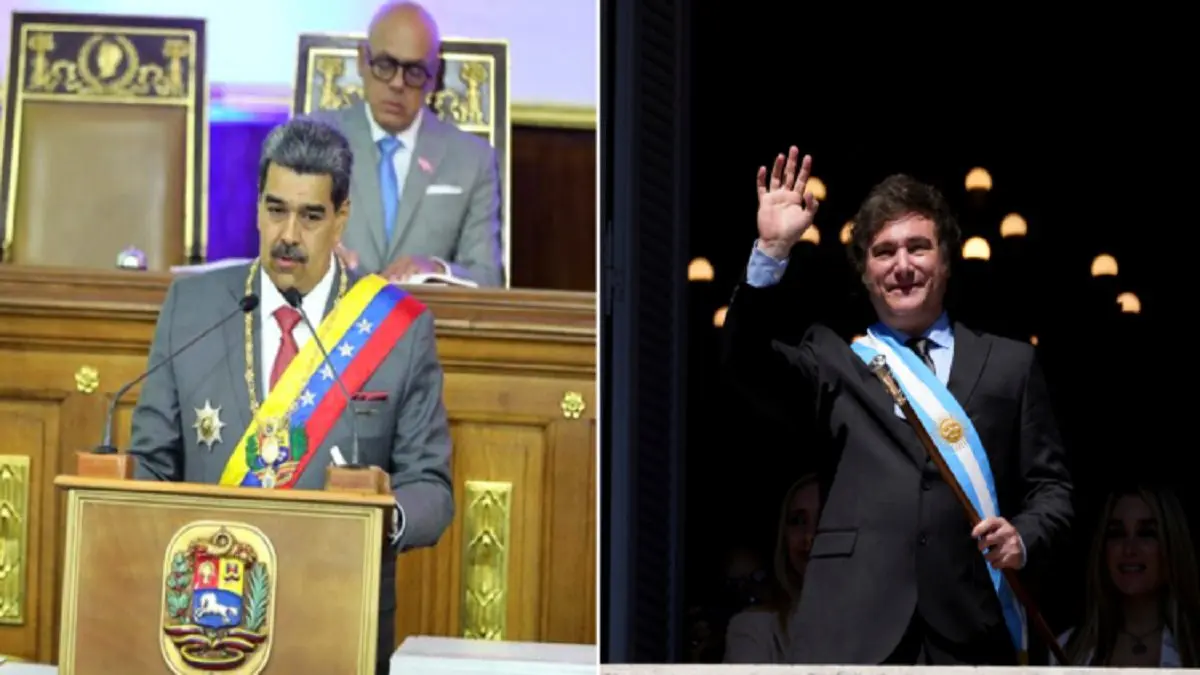 JAVIER MILEI al ser llamado «error histórico» por Maduro: «NO ESPERABA SEMEJANTE ELOGIO»