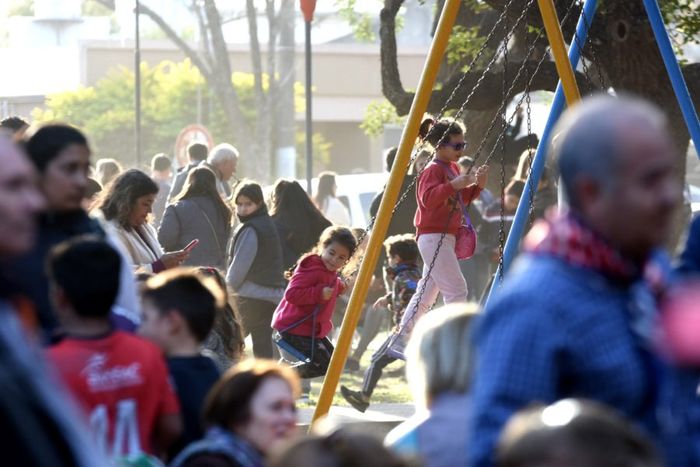 Luego del acto, el festejo popular