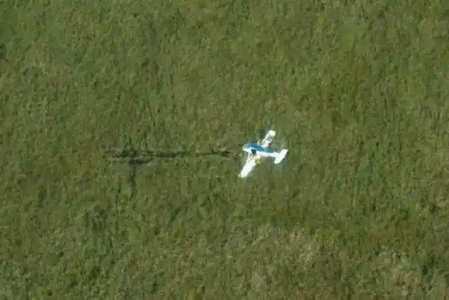 Cinematográfica fuga de los ladrones de la avioneta