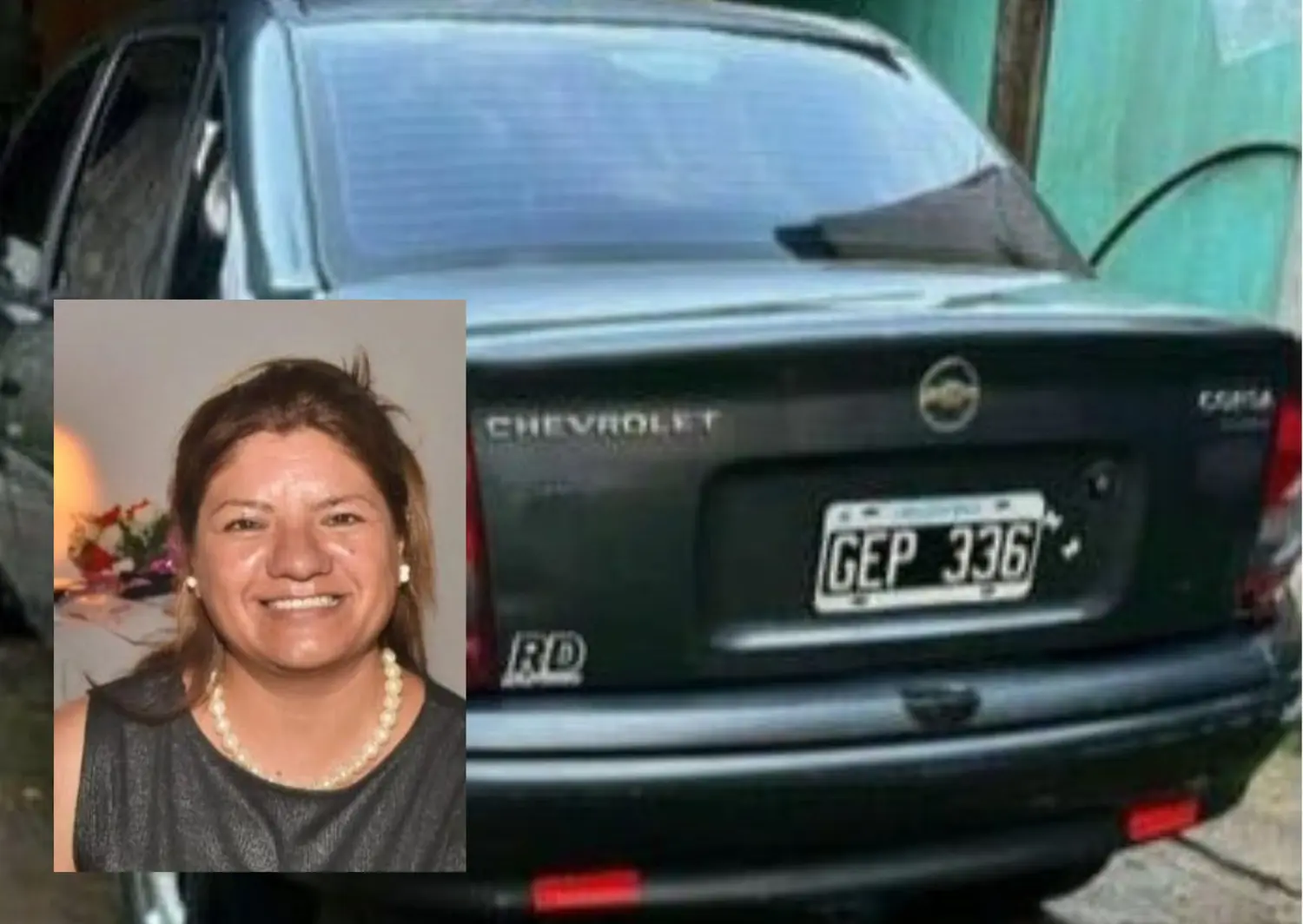 Brey circulaba en el Chevrolet Corsa al momento de ser vista por última vez.