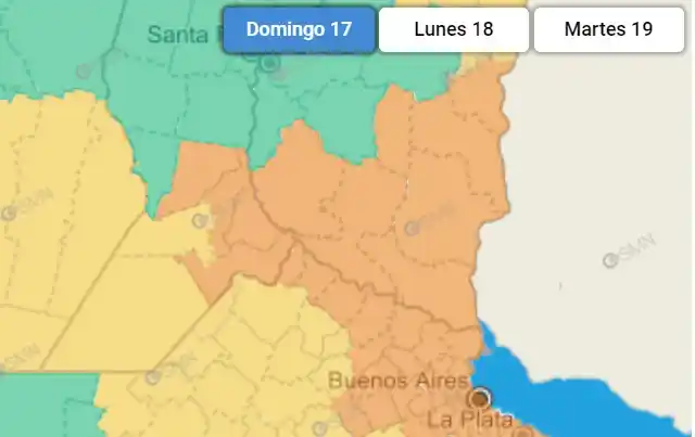 Alerta meteorológico: sigue la lluvia y persiste la recomendación de precaución