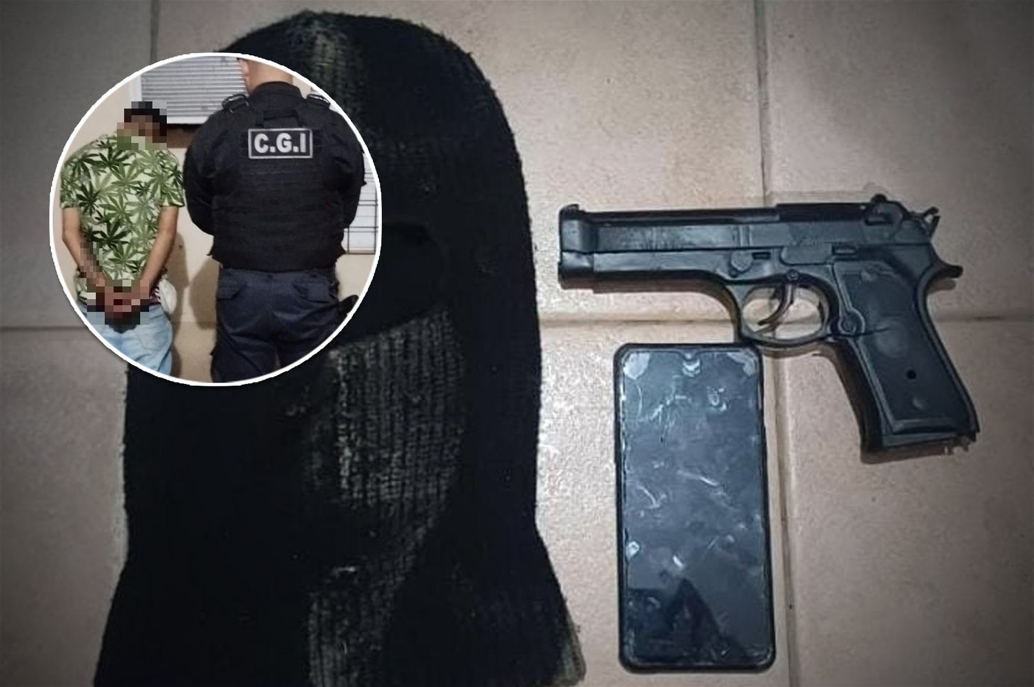 Robó con una réplica de arma de fuego: hay un detenido y un teléfono secuestrado