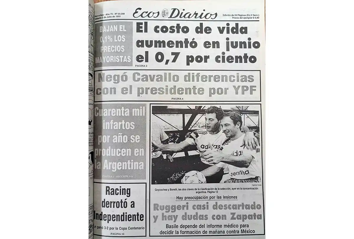 Sábado 3 de julio de 1993
