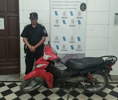 Incautaron una moto que tenía el número de cuadro suprimido