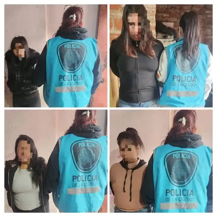 Las cuatro hermanas fueron detenidas, acusadas por la muerte de un hombre.