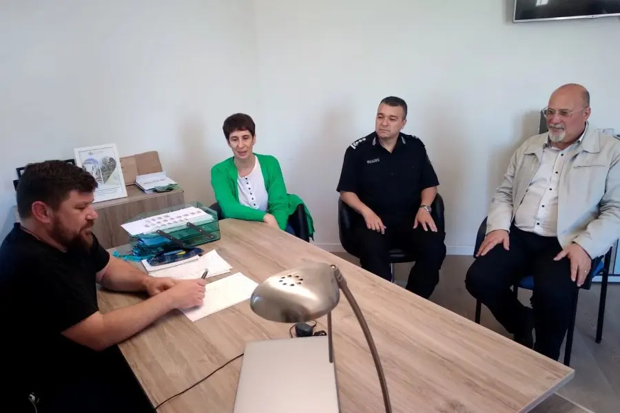 Seguridad en Sunchales: el intendente Pinotti se reunió con el nuevo jefe de la Unidad Regional V
