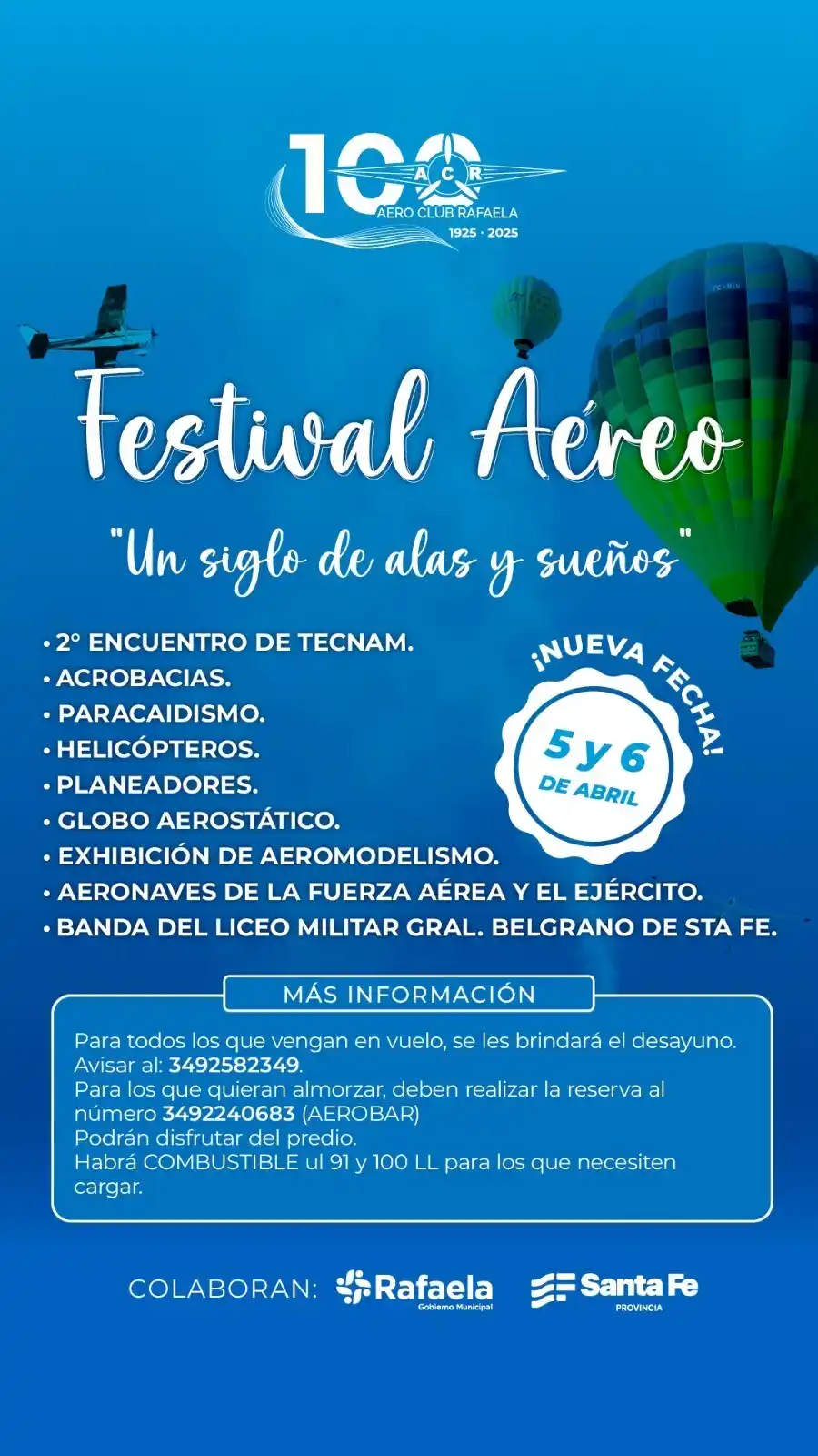 festival aéreo rafaela