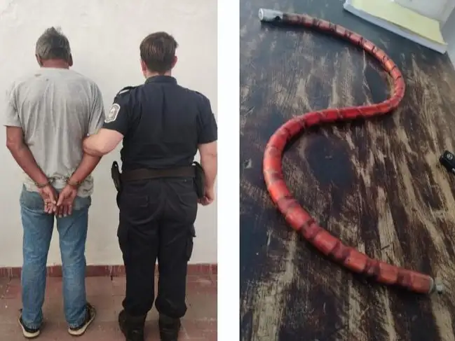 El hombre fue trasladado a la Comisaría Segunda.