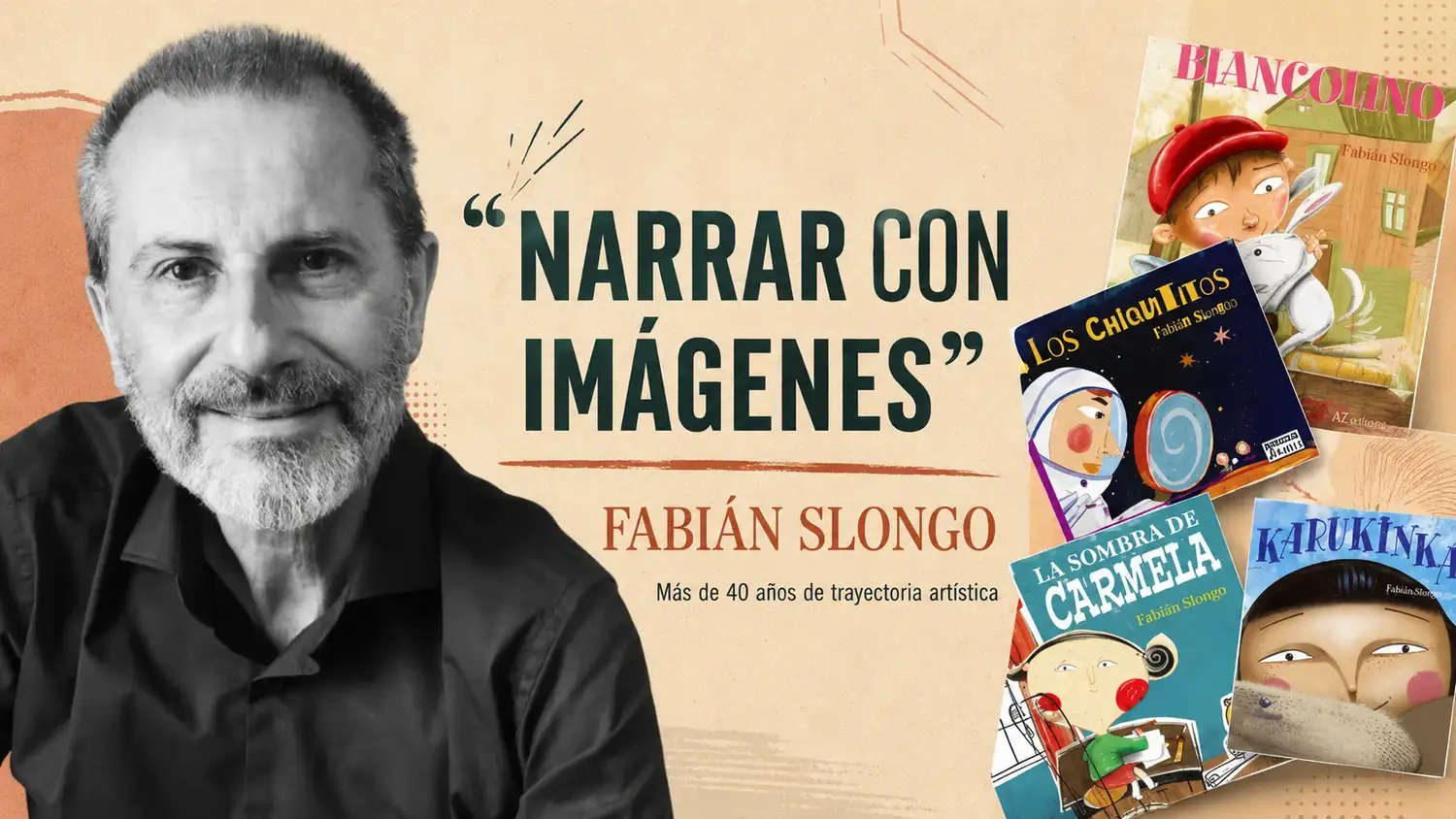 Fabián Slongo será reconocido por sus más de 40 años de trayectoria artística