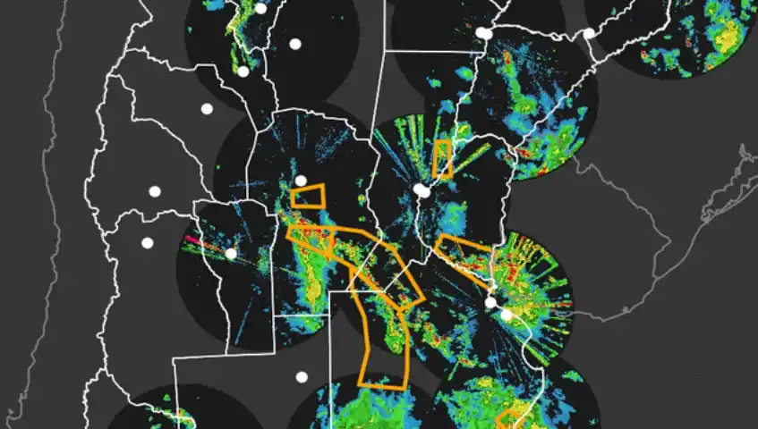 Aviso a Corto Plazo. Fuente: Servicio Meteorológico Nacional.