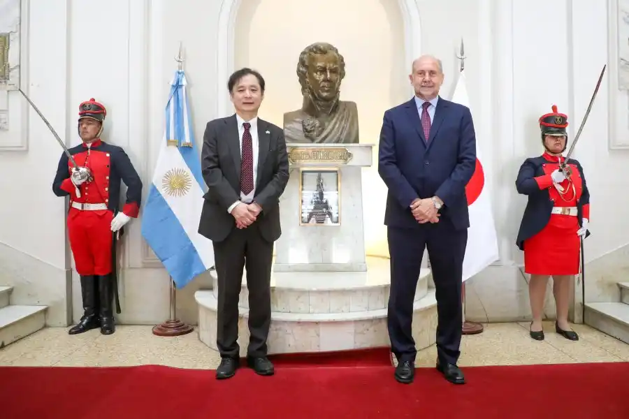 Perotti recibió al embajador de Japón en la Argentina