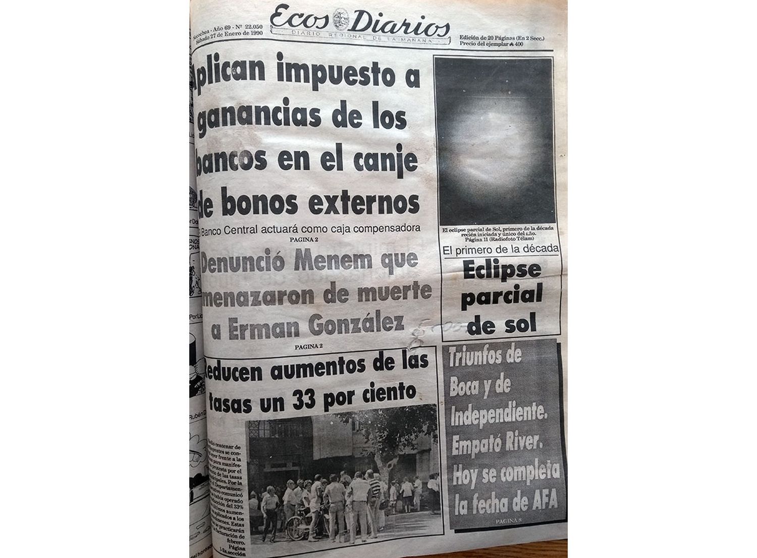 Sábado 27 de enero de 1990