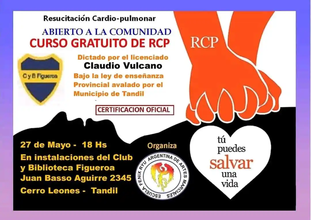 Invitan a un curso gratuito de RCP