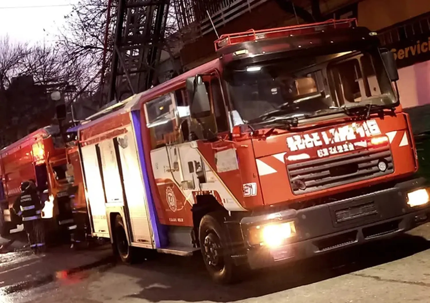 Bomberos voluntarios de Rosario.