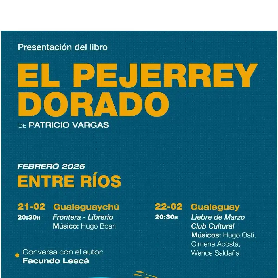 La velada cultural también incluirá música en vivo.