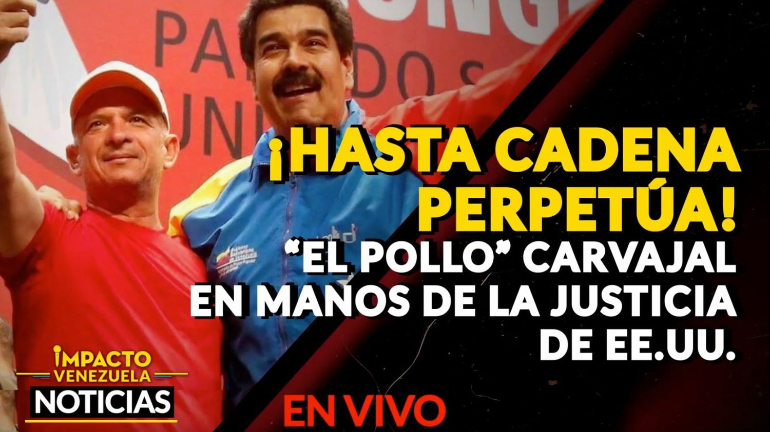 Bajo fuerte custodia policial aterrizó en Nueva York Hugo «El Pollo» Carvajal – VIDEO
