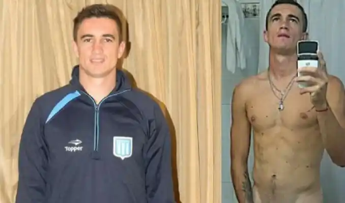 Futbol vedette: La foto de un jugador de Racing desnudo 