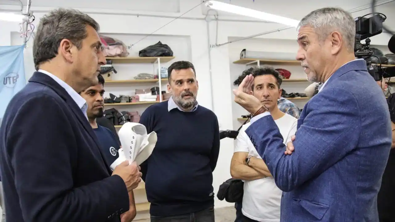 Ferraresi recibió a Massa y recorrieron el parque industrial de Avellaneda 