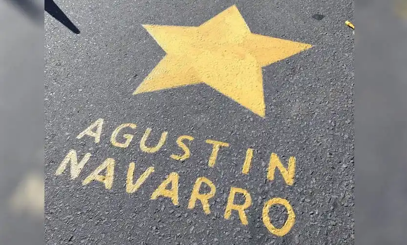 Con una estrella amarilla recuerdan a joven que fue víctima de un siniestro vial