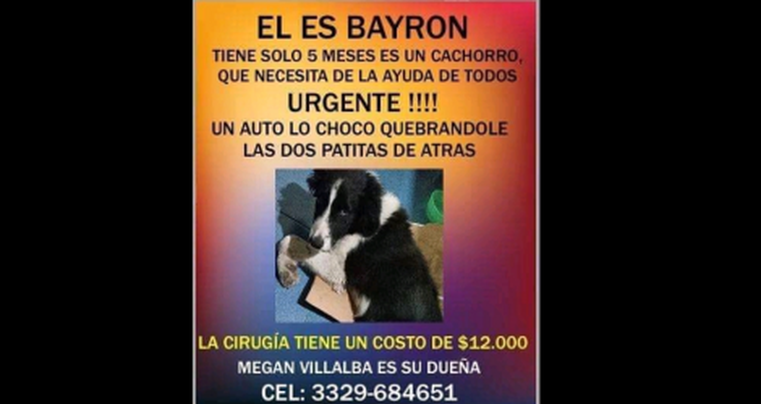 Bayron necesita ayuda